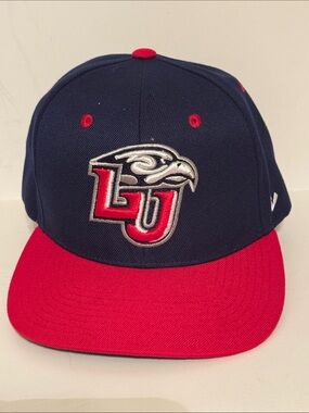 Liberty University Navy and Red Adjustable Baseball Cap